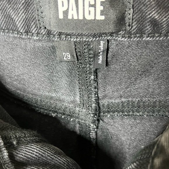 Paige Sarah Straight High Rise Jean - Picture 3 of 7